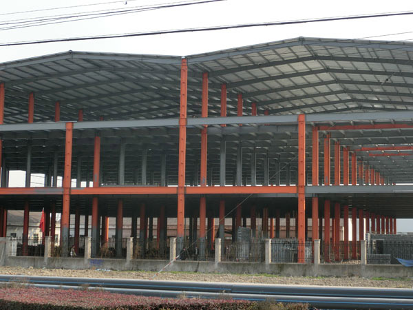 鋼結構廠房工程（三層鋼架式)(圖1)