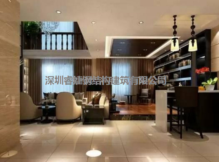 睿婕鋼結(jié)構(gòu)裝修：260平米現(xiàn)代簡(jiǎn)約別墅，黑白色調(diào)一樣出眾(圖1)