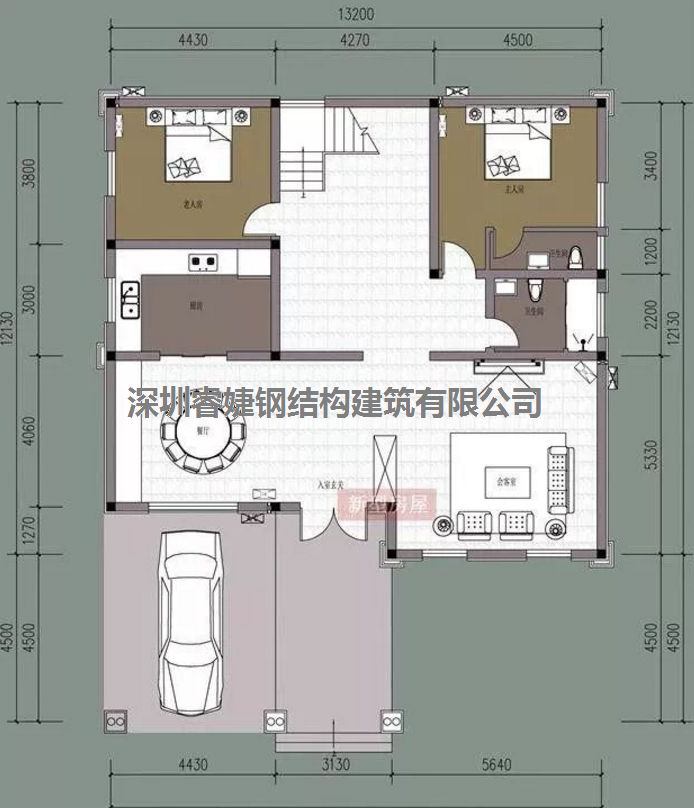 五套鄉(xiāng)間別墅小戶型，2層5臥室?guī)к噹?，超級?jīng)濟(jì)實(shí)惠（帶設(shè)計圖）(圖2)