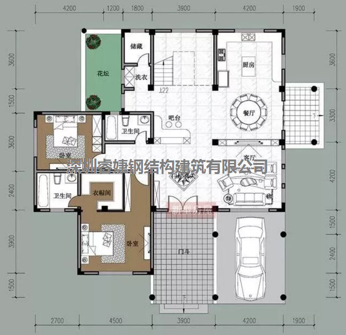 五套鄉(xiāng)間別墅小戶型，2層5臥室?guī)к噹?，超級?jīng)濟(jì)實(shí)惠（帶設(shè)計圖）(圖5)