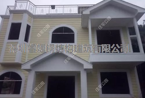 客戶花30萬建成的輕鋼別墅，優(yōu)美的外觀，坐擁山川美景(圖12)