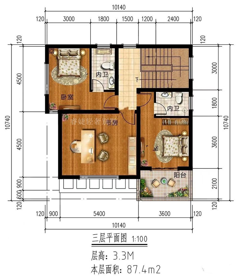 現(xiàn)代風(fēng)格小戶型，漂亮(圖4)