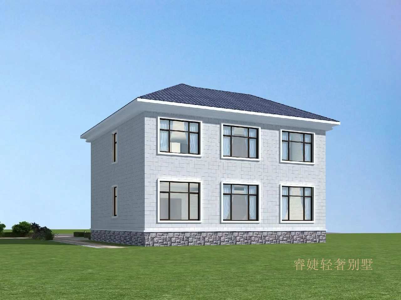 非?；鸬暮啔W風(fēng)格二層小別墅(圖4)